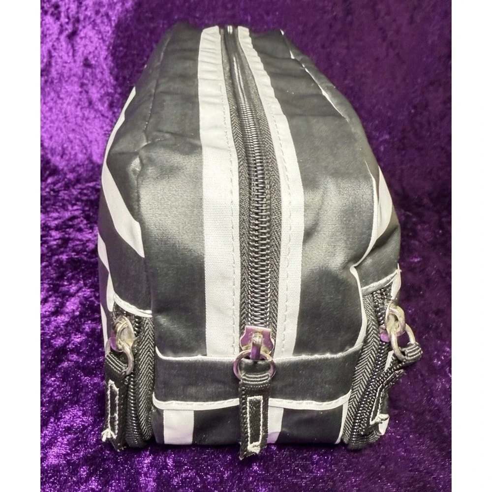 Scout Bag 3 Zip Toiletry Bag‎ FLEETWOOD BLACK Black White Medium Cosmetics